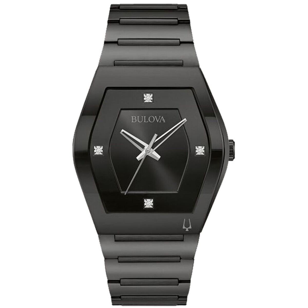 Bulova Womens Gemini Black Dial Watch - 98D177