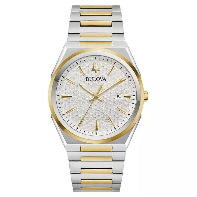 Bulova Classic Two-tone Stainless Steel Quartz Men`s Watch 98B424