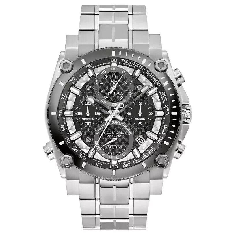 Bulova Mens Precisionist Chronograph Stainless Steel Quartz Watch W26