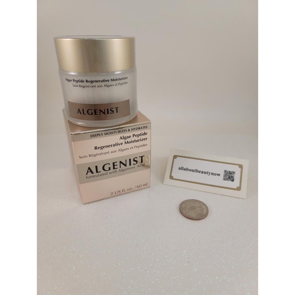 Algenist Algae Peptide Regenerative Moisturizer 2 fl oz Full Size RV$98