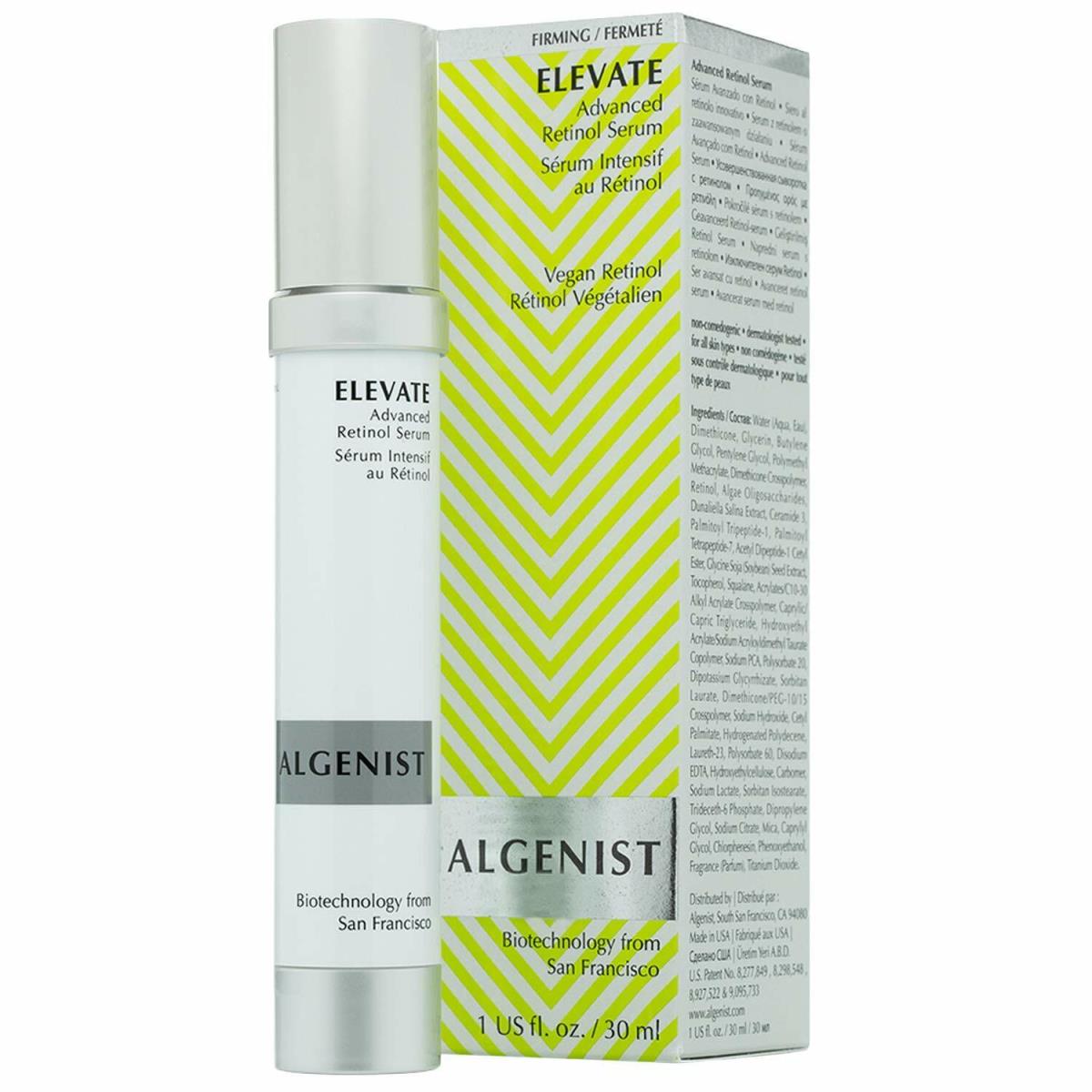 Algenist Elevate Advanced Retinol Serum Vegan 1.0 oz