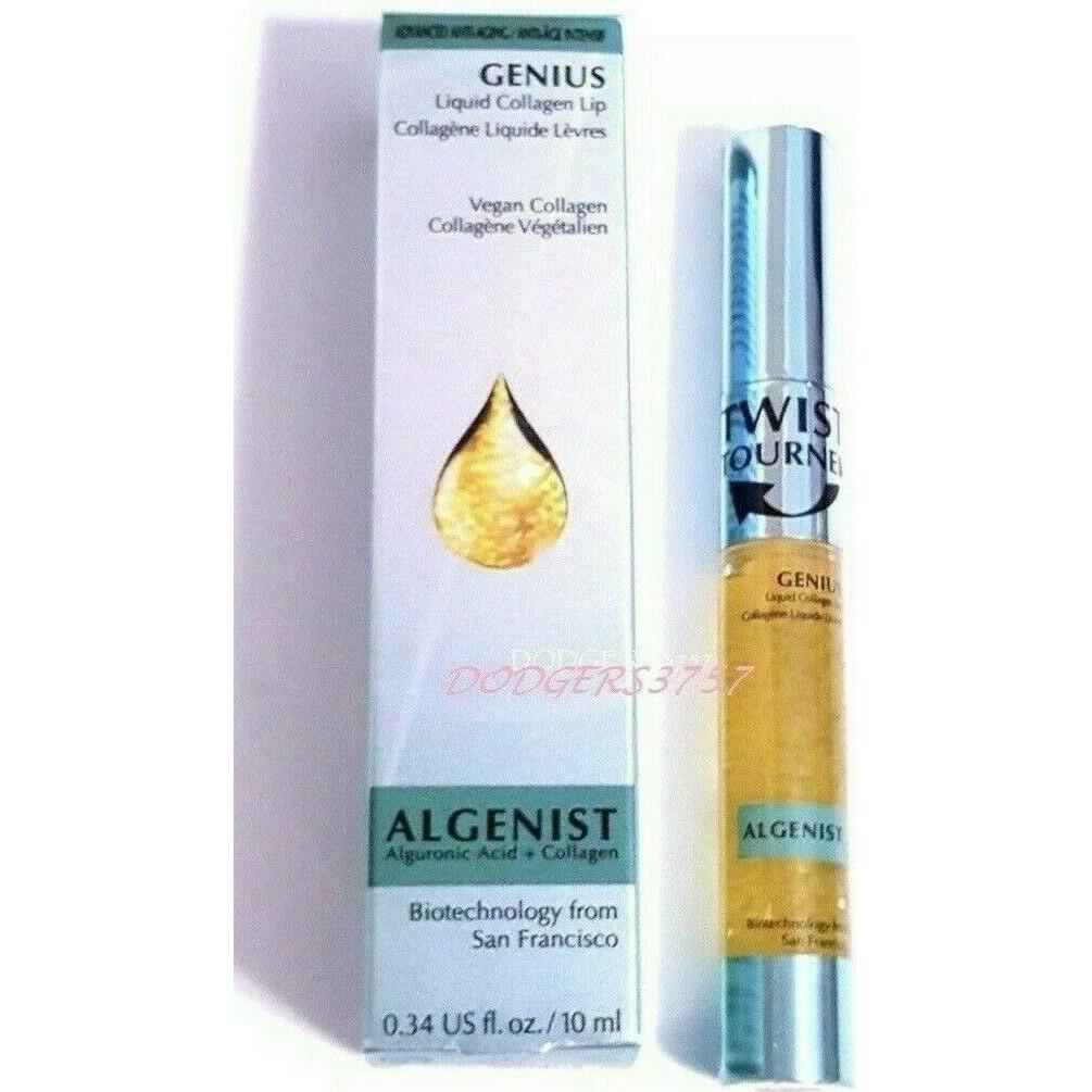 Algenist Genius Liquid Collagen Lip Serum 0.34 OZ Full Size Sealed