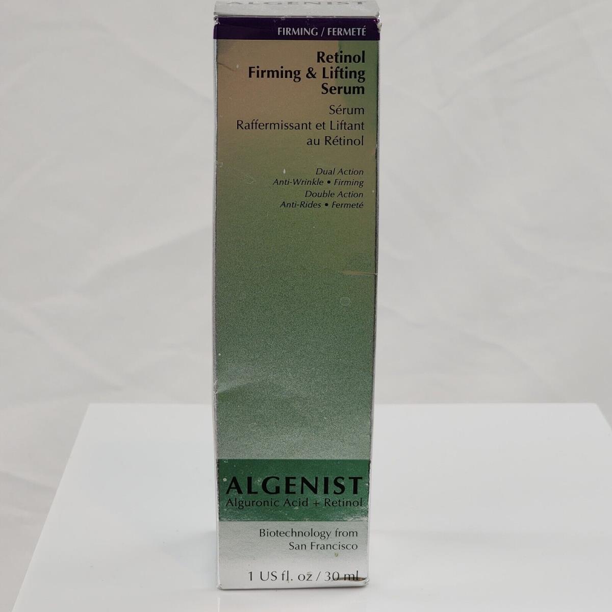 Algenist Retinol Firming and Lifting Serum Full Size 1 oz Boxed