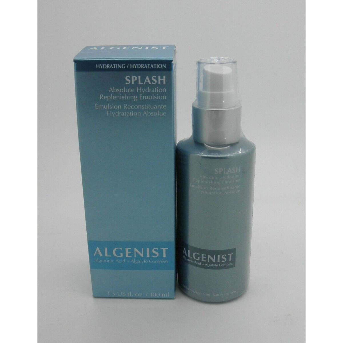 Algenist Splash Absolute Hydration Replenishing Emulsion 3.3 oz