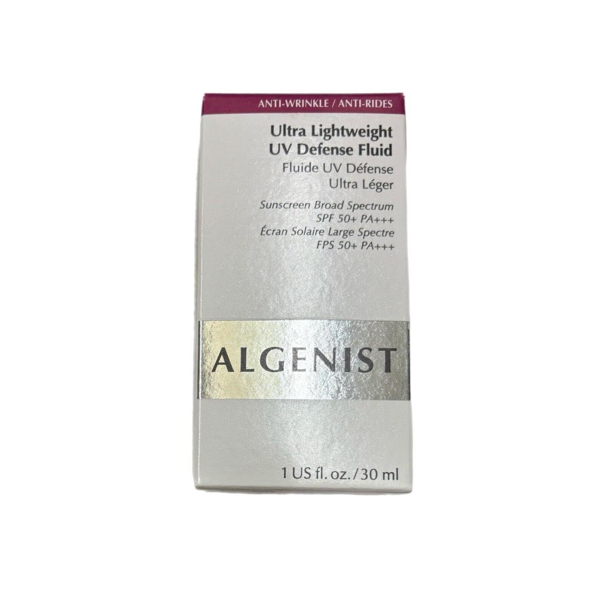 Lot of 2 Algenist Ultra Lightweight UV Defence Fluid Spf 50 1oz