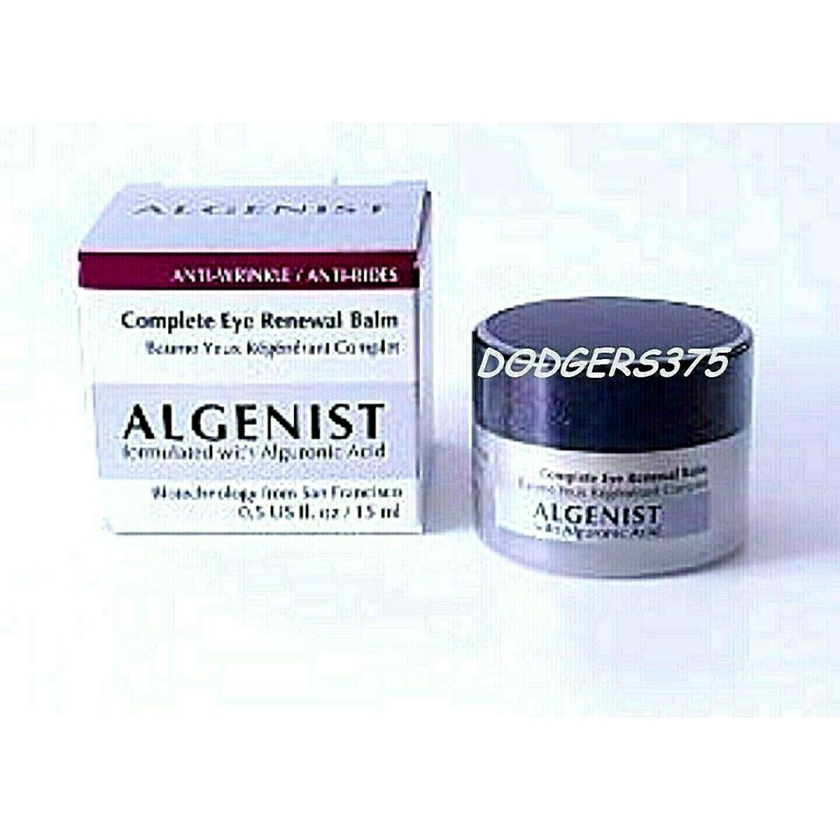 Algenist Complete Eye Renewal Balm 0.5 OZ Full Size Box