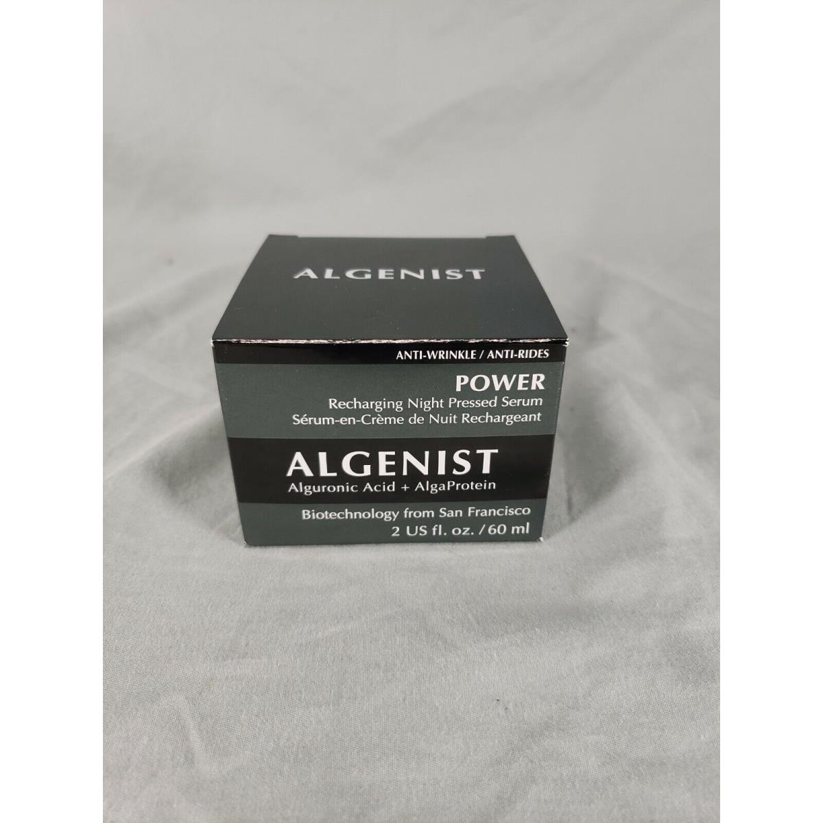 Algenist Power Recharging Night Pressed Serum Full Size 2 OZ