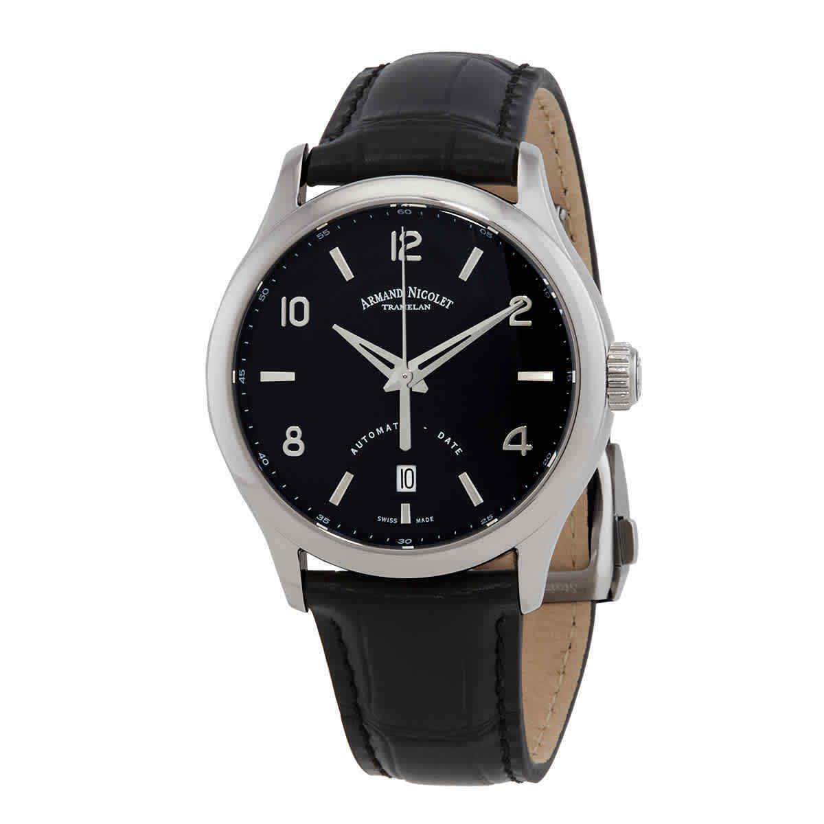 Armand Nicolet Automatic Black Dial Men`s Watch A840AAA-NR-P840NR2