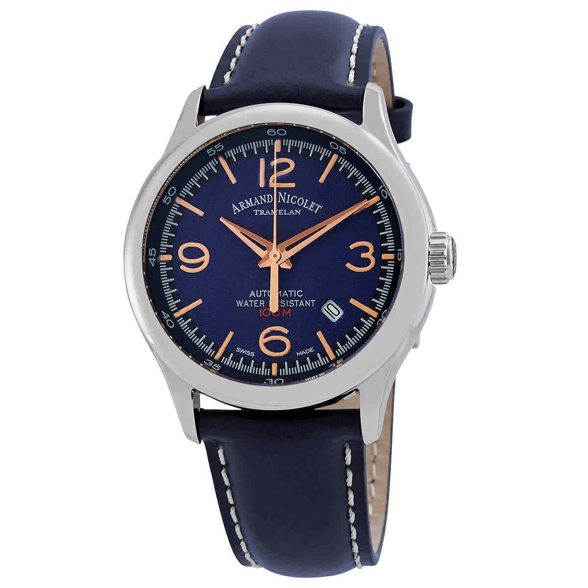 Armand Nicolet Mha Automatic Blue Dial Men`s Watch A840HAA-BS-P140BU2