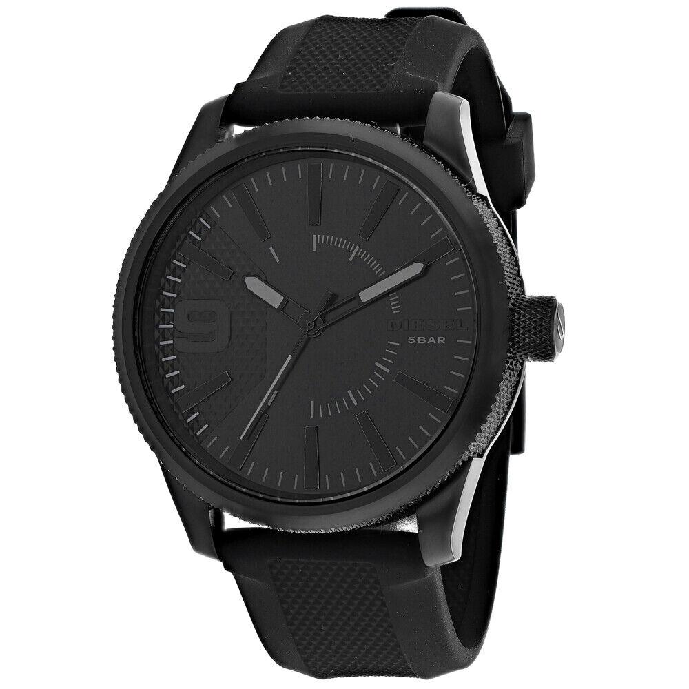 Diesel Men`s Rasp Black Dial Watch - DZ1807