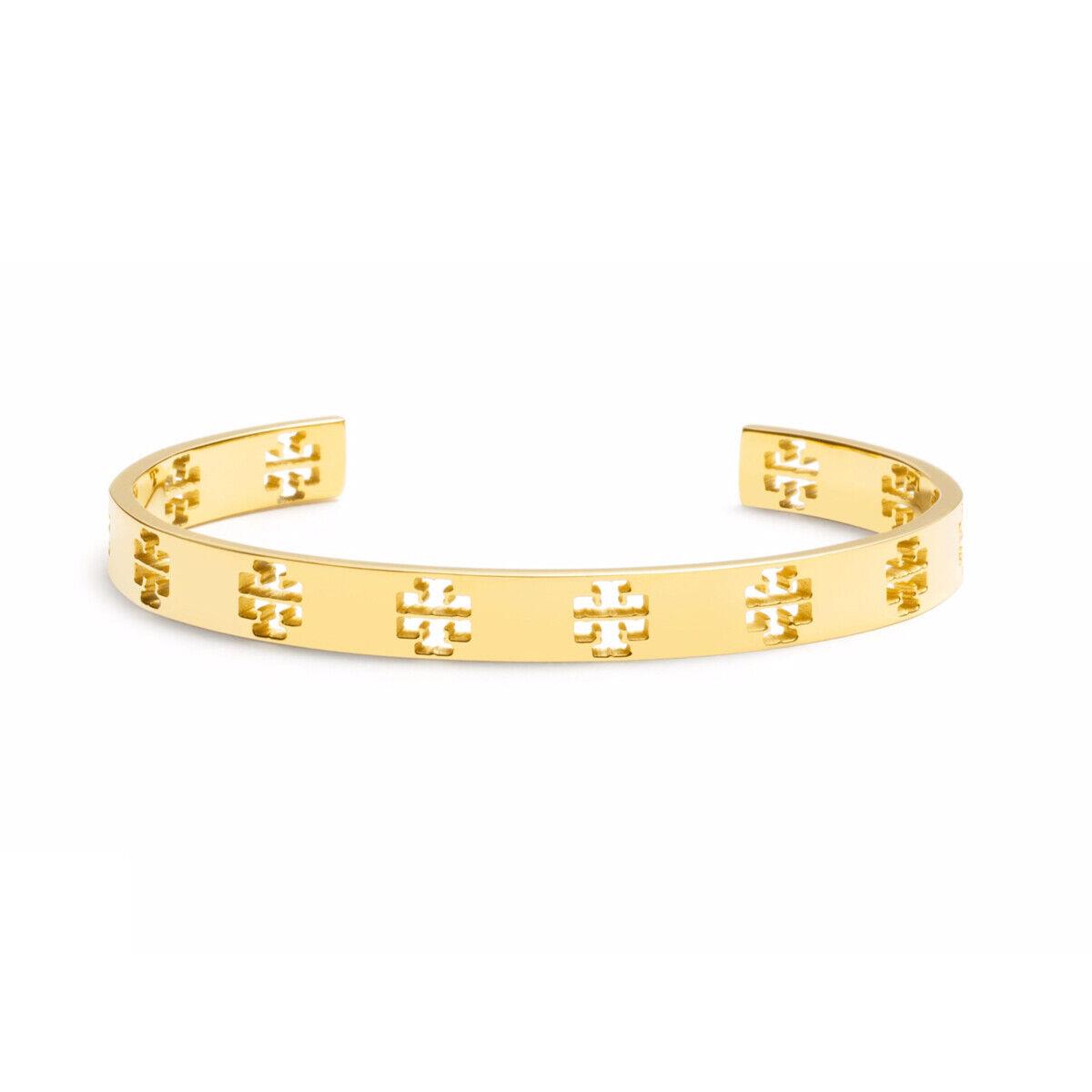 Tory Burch Gold T Pierced Cuff Bracelet - Tory Burch jewelry - 190041416226  | Fash Brands