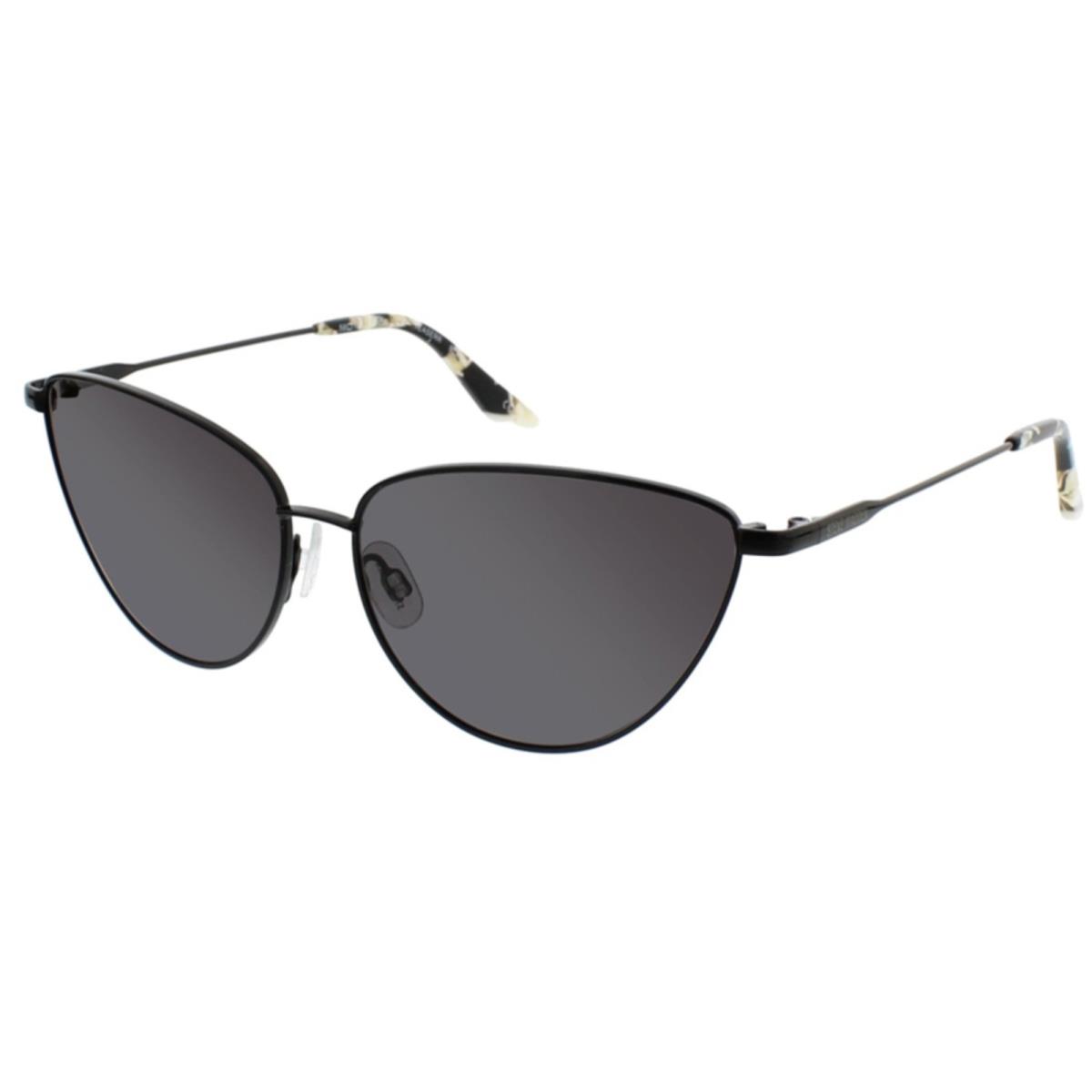 Steve Madden Teaserr Black Gray Mirrored Sunglasses 58-13-140 MM