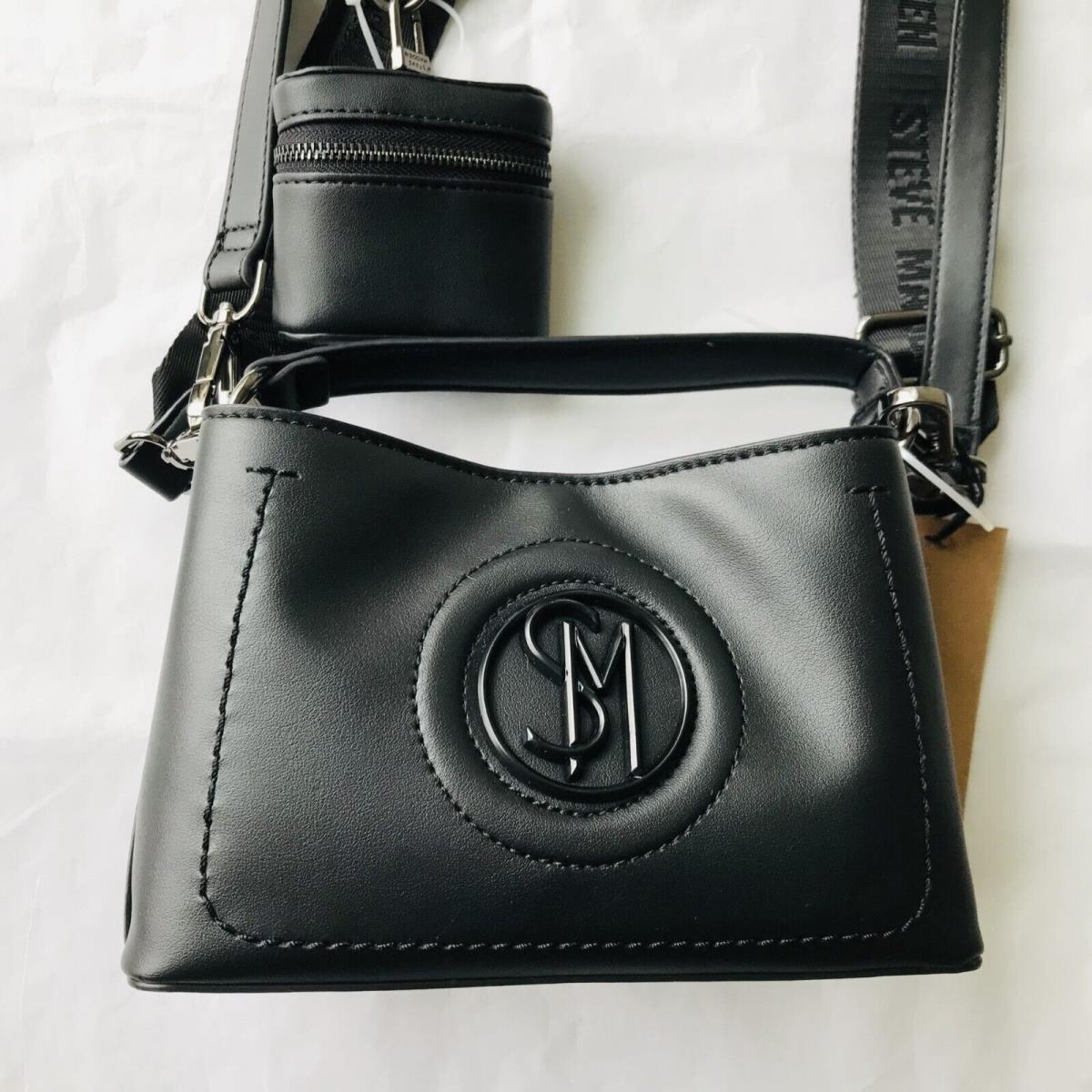 Steve Madden Bamira Shoulder Crossbody Bag W Air Pod Case Black