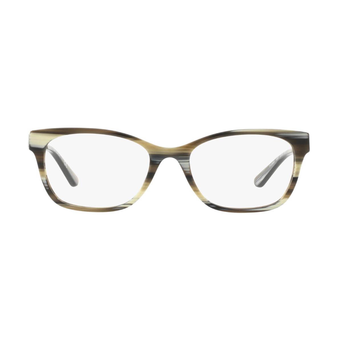 Tory Burch Eyeglasses TY 2063-1553 Olive Horn W/demo Lens 53mm - Frame: Olive Horn / Vintage Gold