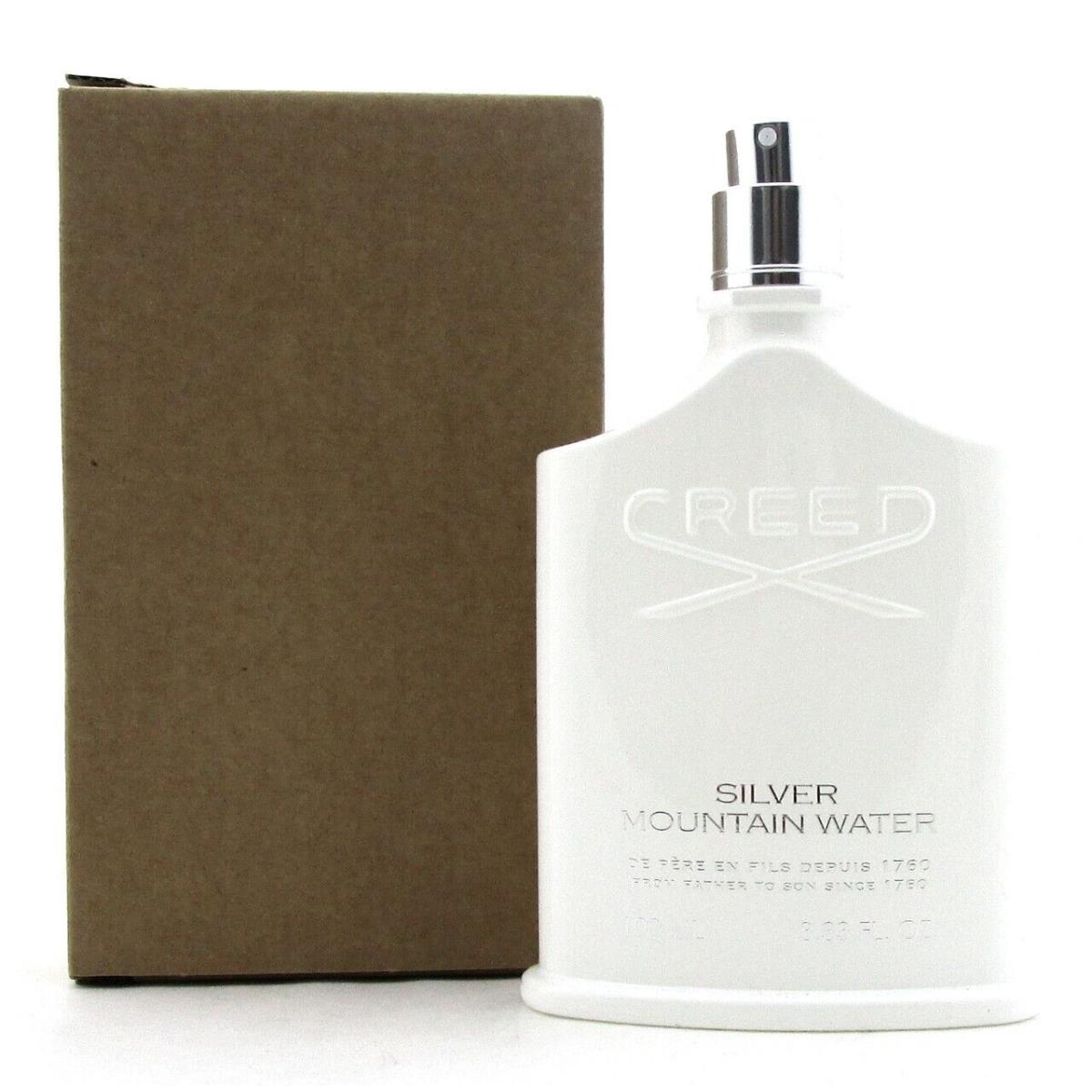 Creed Silver Mountain Water 3.3oz Eau de Parfum For Men In Brown Box