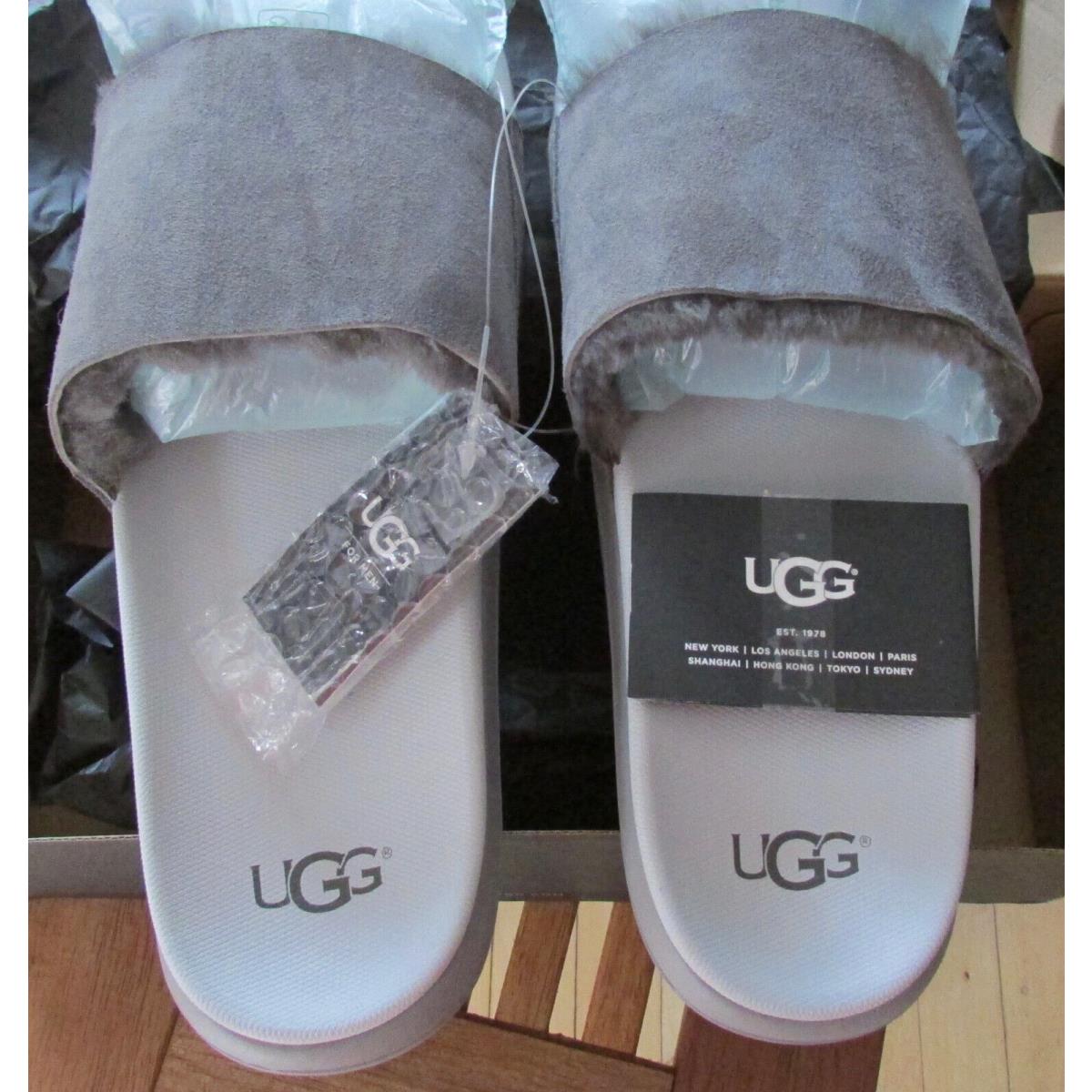 Ugg Shoes Xavier Sandals Slippers Slides TF Twin Face Size 13 Charcoal Grey