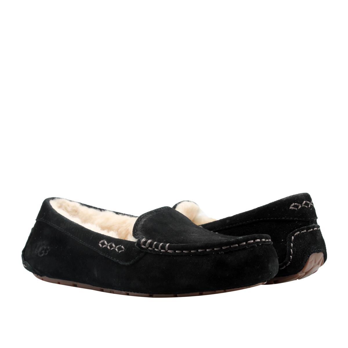 Ugg Australia Ansley Moccasin Black Women`s Slippers 3312-BLK