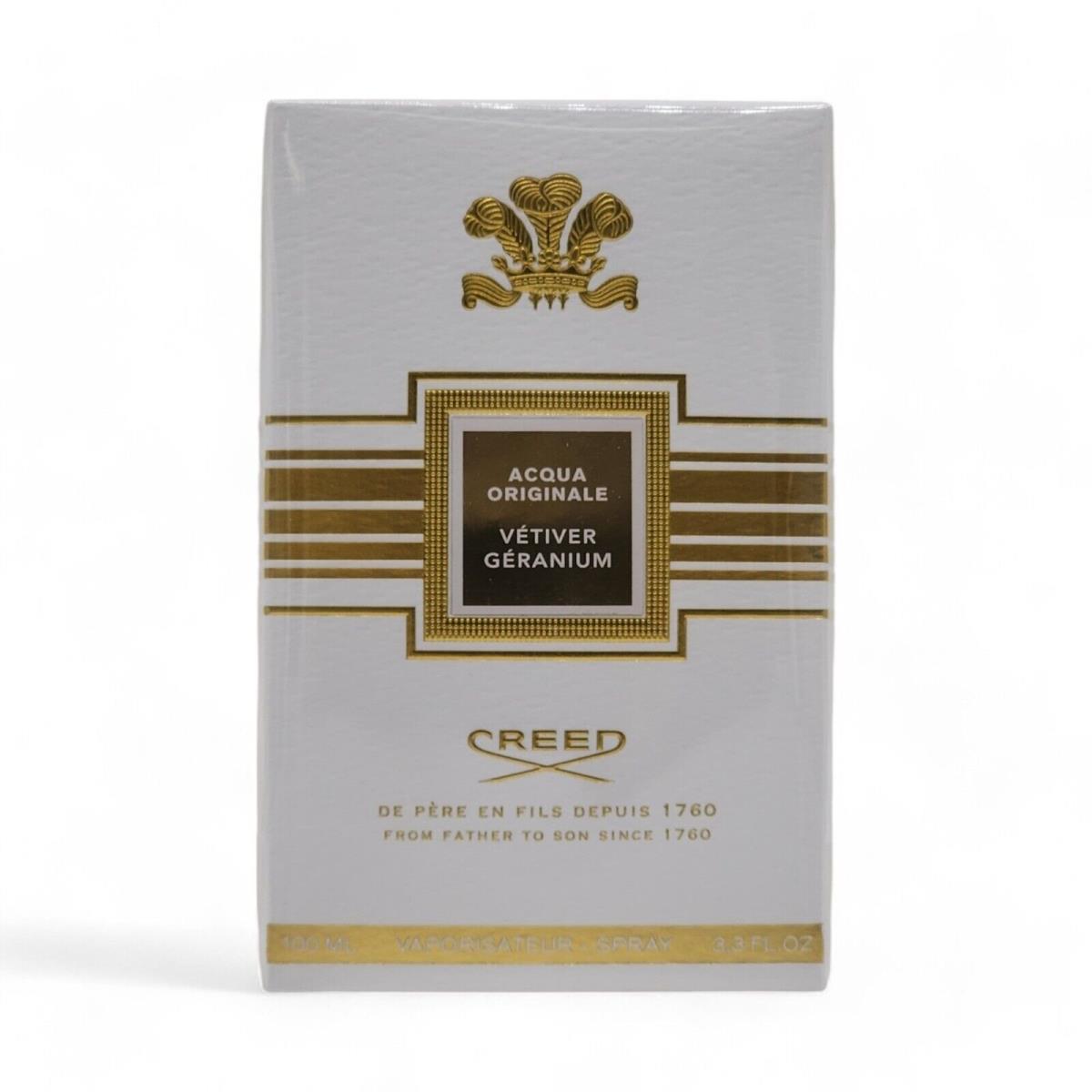 Creed Vetiver Geranium Acqua Originale Edp Spray 3.3 oz 100ml