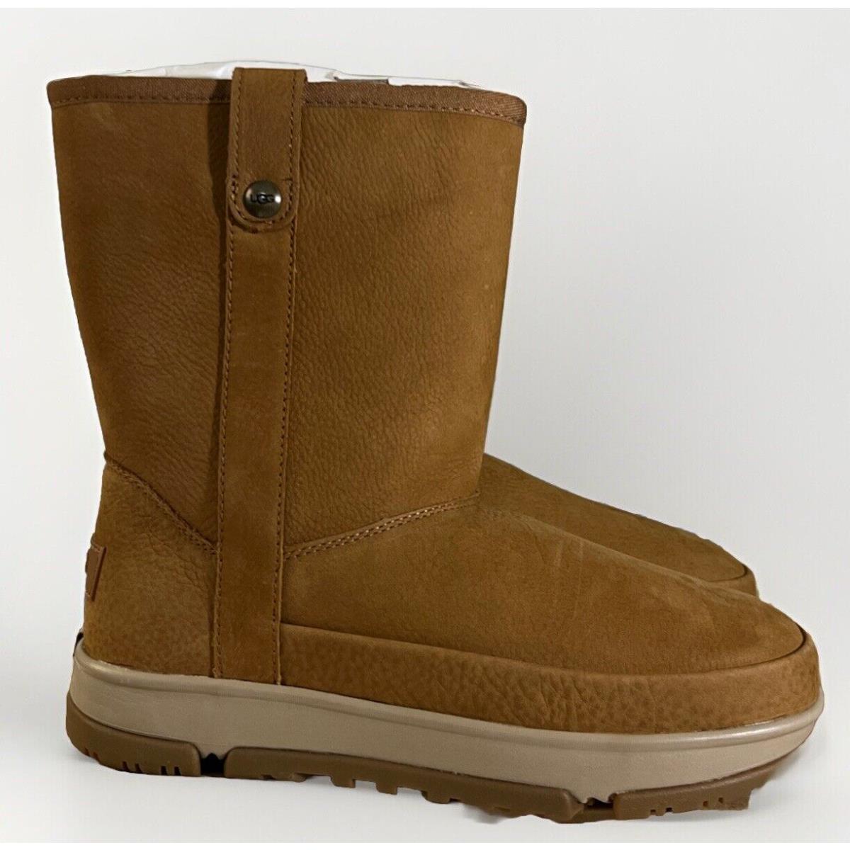 Ugg Classic Weather Short Waterproof Chestnut Woman`s Boots 1116098 Size 6