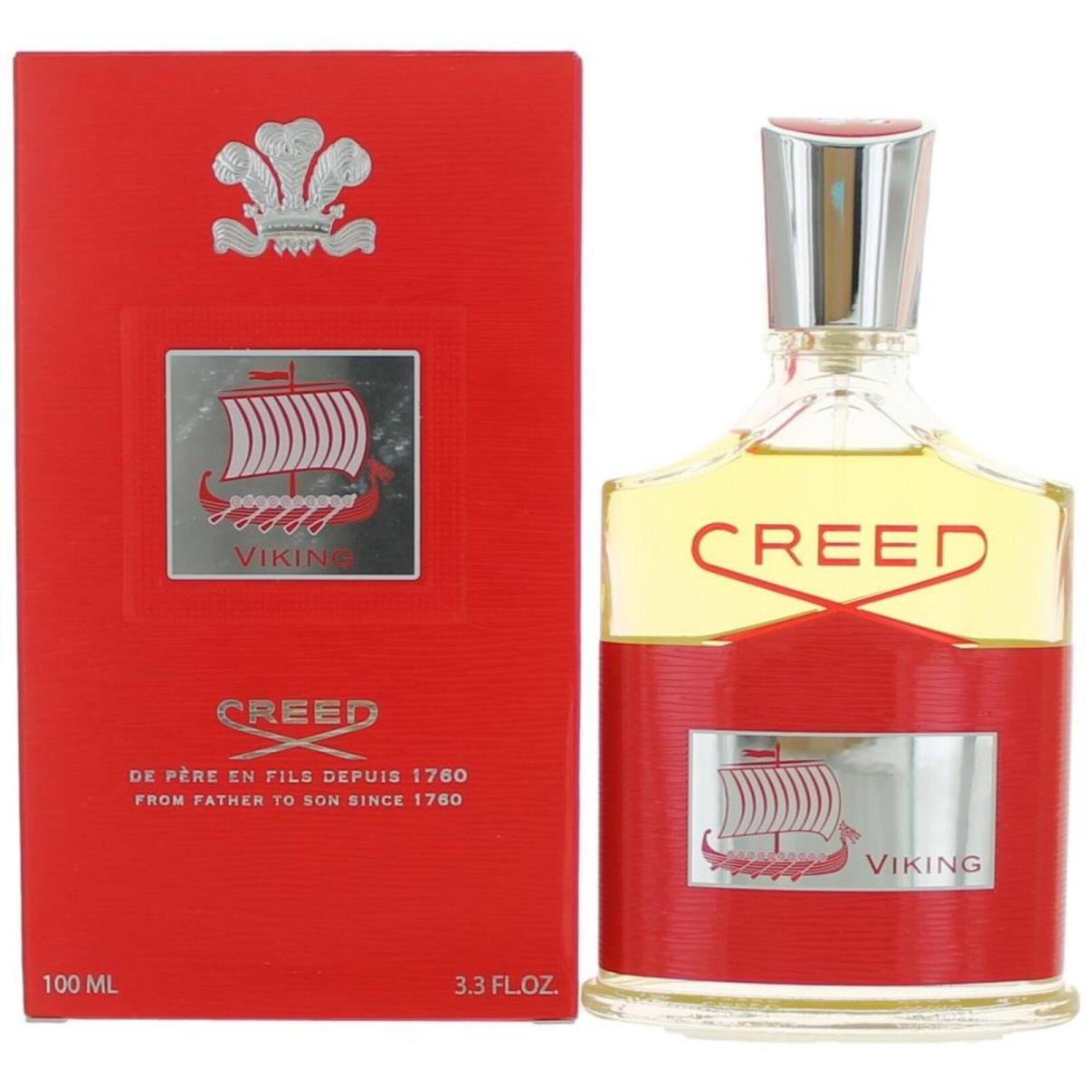 Creed Men`s Eau De Parfum Spray Viking with Adventurous Spirit Millesime 3.3 oz