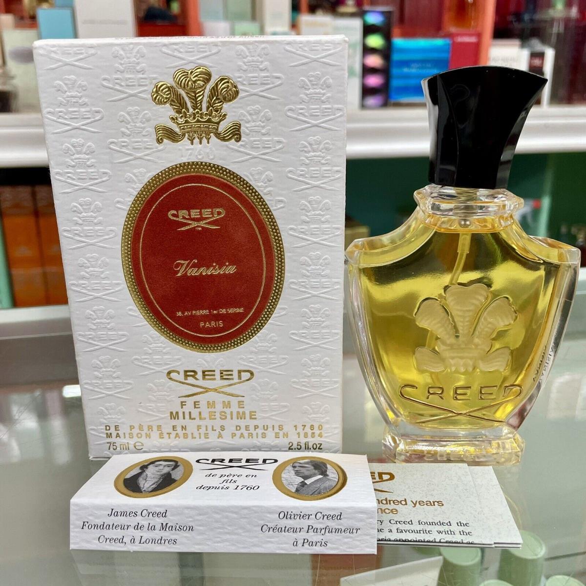 Creed Vanisia By Creed 2.5 oz 75 ml Femme Millesime Edp Spray Rare