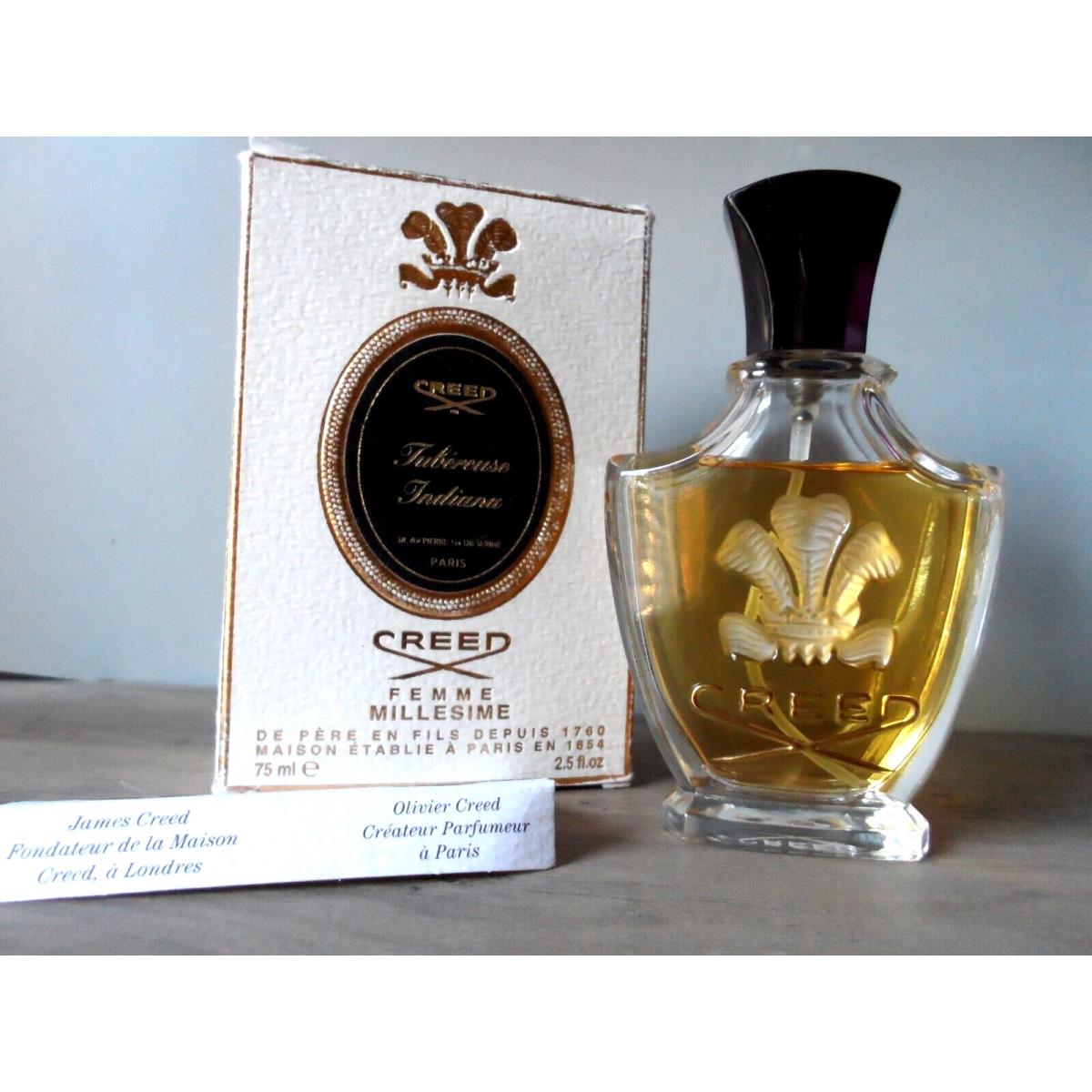 Tubereuse Indiana Creed Millessime Edp Spray 2.5 oz / 75 ml Worn Box