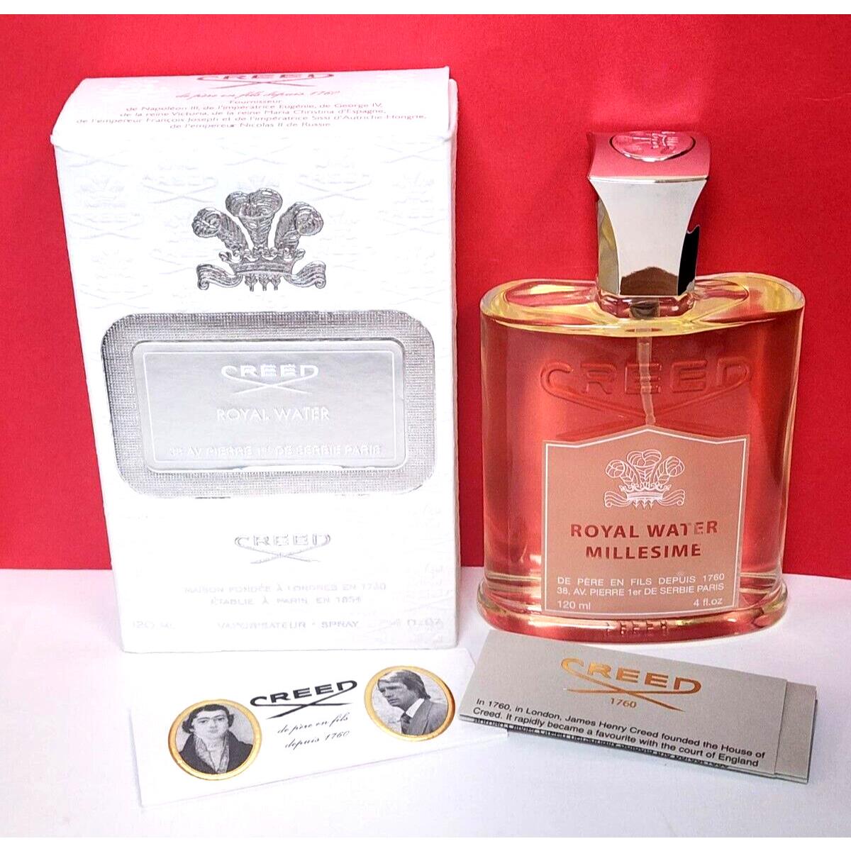 Creed Royal Water Millesime Men 4.0 Oz Edp Spray Rare