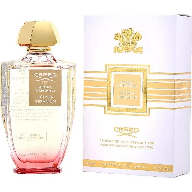 Acqua Originale Vetiver Geranium-creed-edp-spray- 3.3 OZ-100 Ml-authentic-france