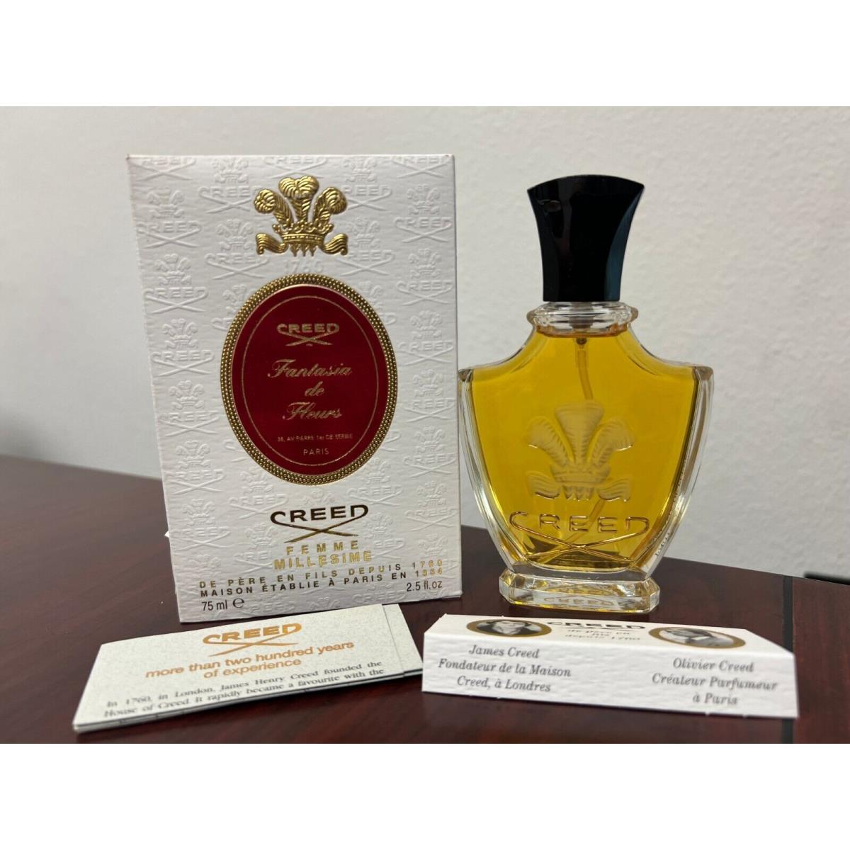 Creed Fantasia DE Fluers 2.5 FL oz / 75 ML Millesime Spray Batch C01X05