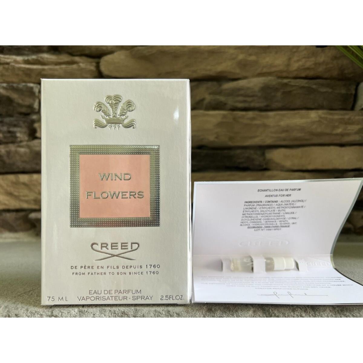 Creed Wind Flowers 75ml / 2.5oz Plus Free Aventus For Her Sample