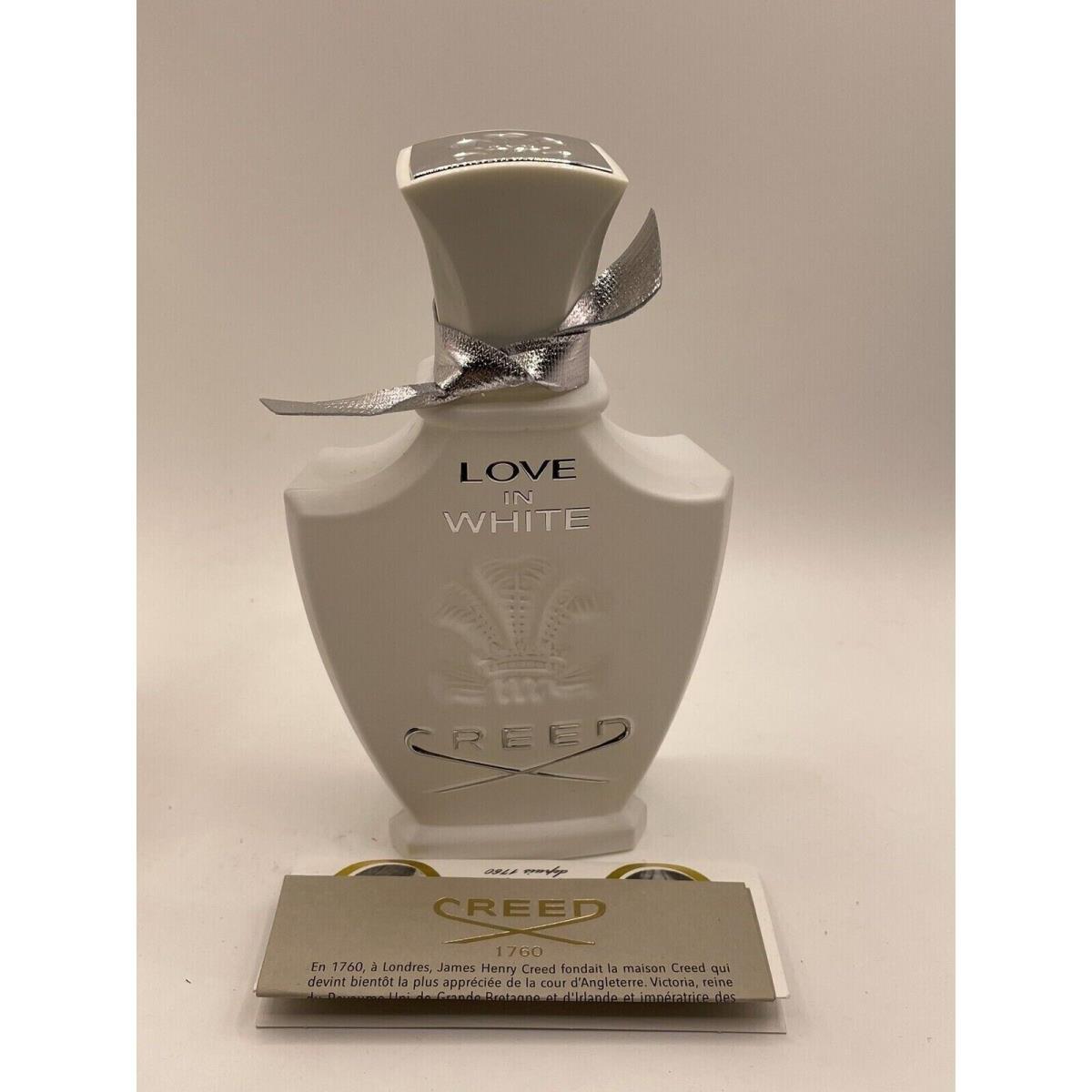 Creed Love IN White Edp Spray 75 ml 2.5 oz Tester Bottle W/cap