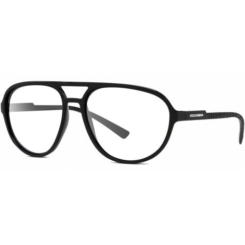 Dolce Gabbana DG6150 Designer Reading Glasses Matte Black Pilot 60mm