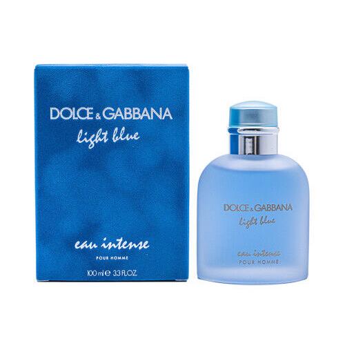 Light Blue Eau Intense by Dolce Gabbana D G 3.3 / 3.4 oz Edp Cologne For Men