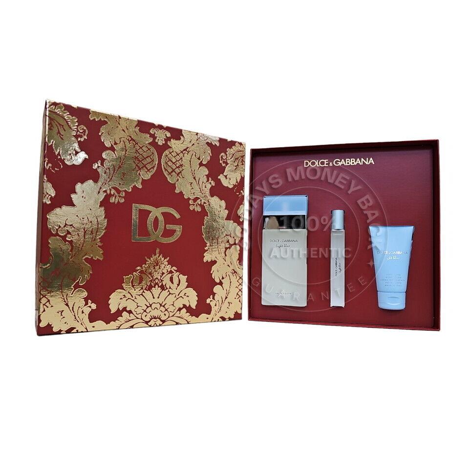 Dolce Gabbana Light Blue 3 Pc Gift Set For Women-DG16