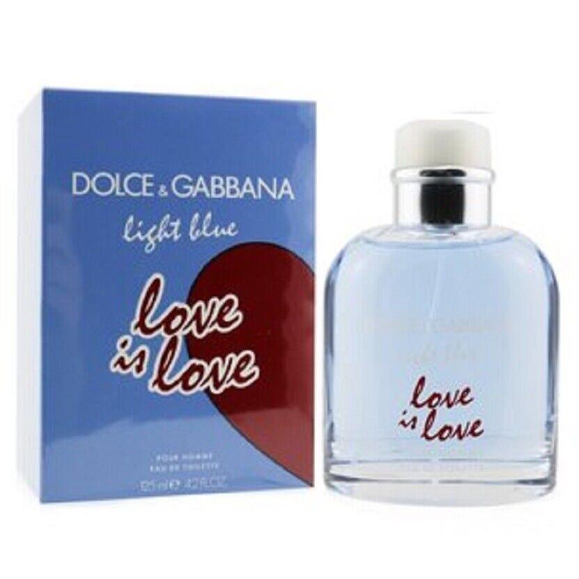 Dolce Gabbana Light Blue Love is Love Pour Homme Men 4.2 oz 125 ml Edt Spray