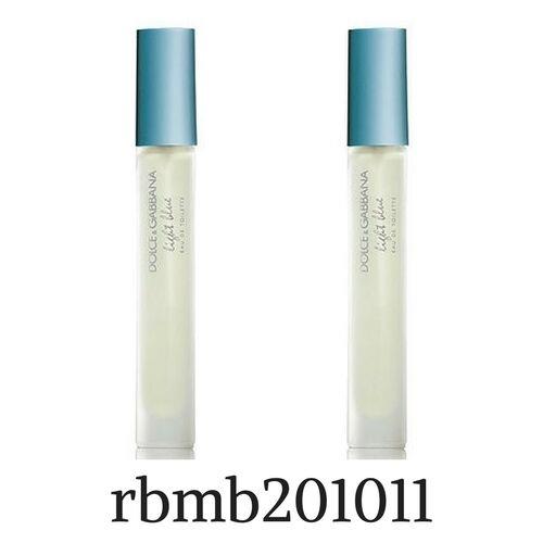 2 x Light Blue By Dolce Gabbana 0.25 oz / 7.4 ml Edt Mini Spray For Women