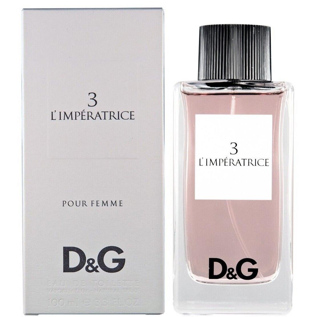 Dolce Gabbana 3 L`imperatrice Pour Femme By D G Eau De Toilette Spray-3.3oz/100ml