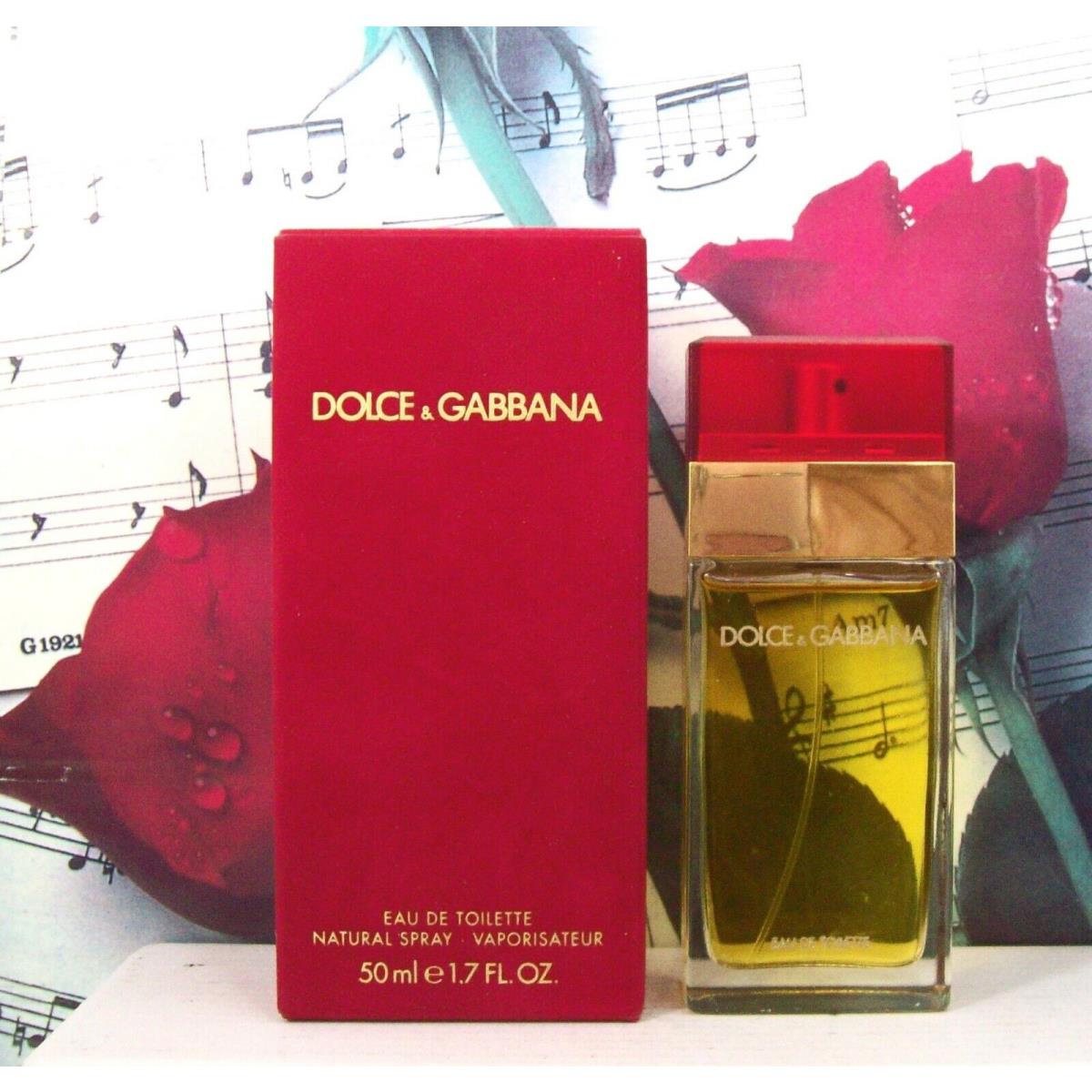 Dolce Gabbana For Women Edt Spray 1.7 Fl. Oz. Box. Vint. Red Velvet Box