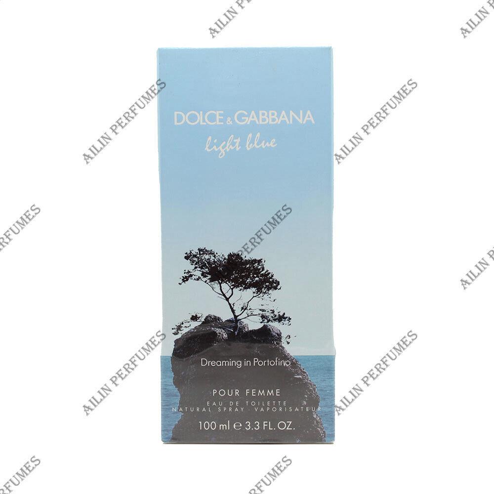 Dolce Gabbana Light Blue Dreaming IN Portofino by D G 3.3 oz 100 ml Edt Spray Women