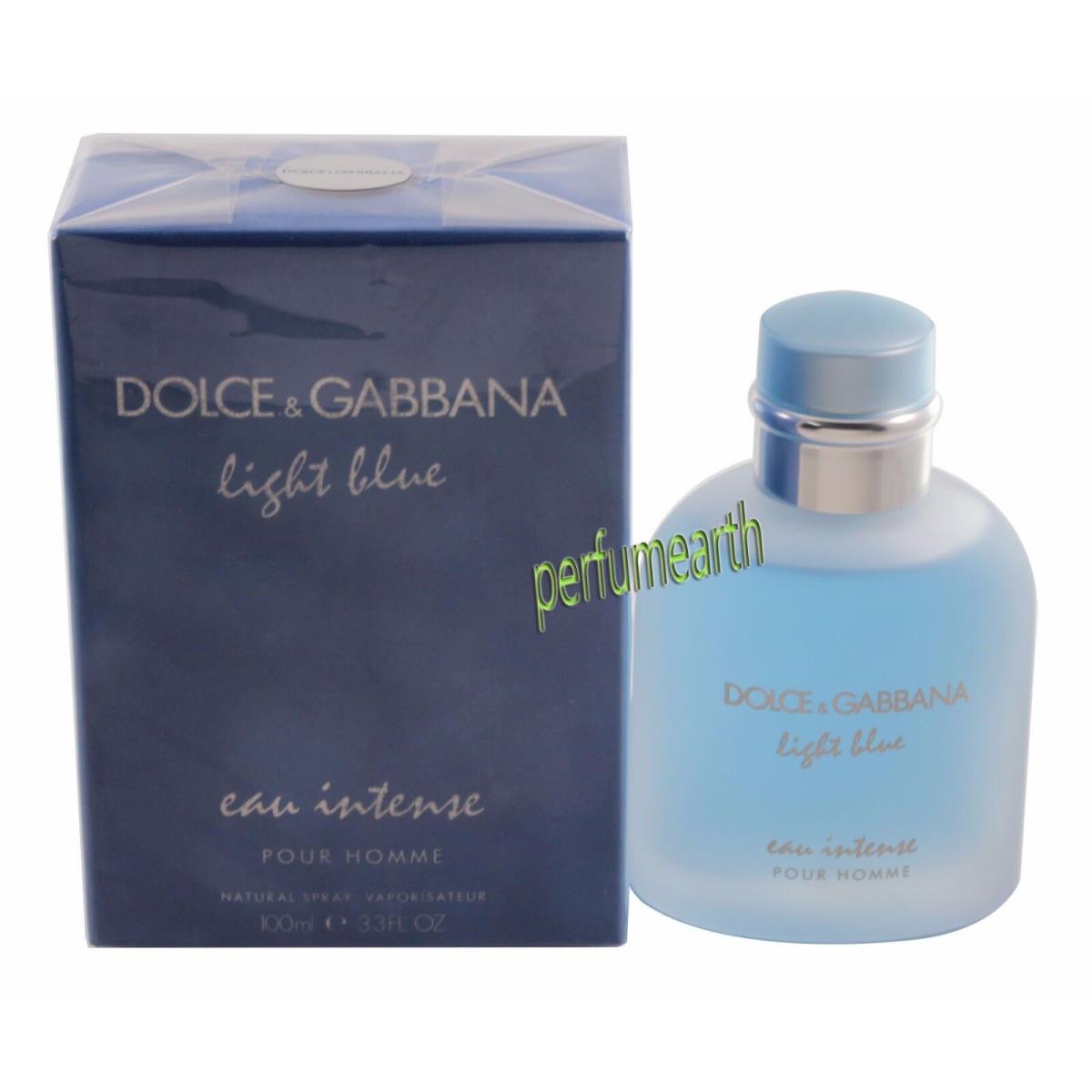 Dolce Gabbana D G Light Blue Eau Intense By D G 3.4/3.3 oz Edp Spray For Men