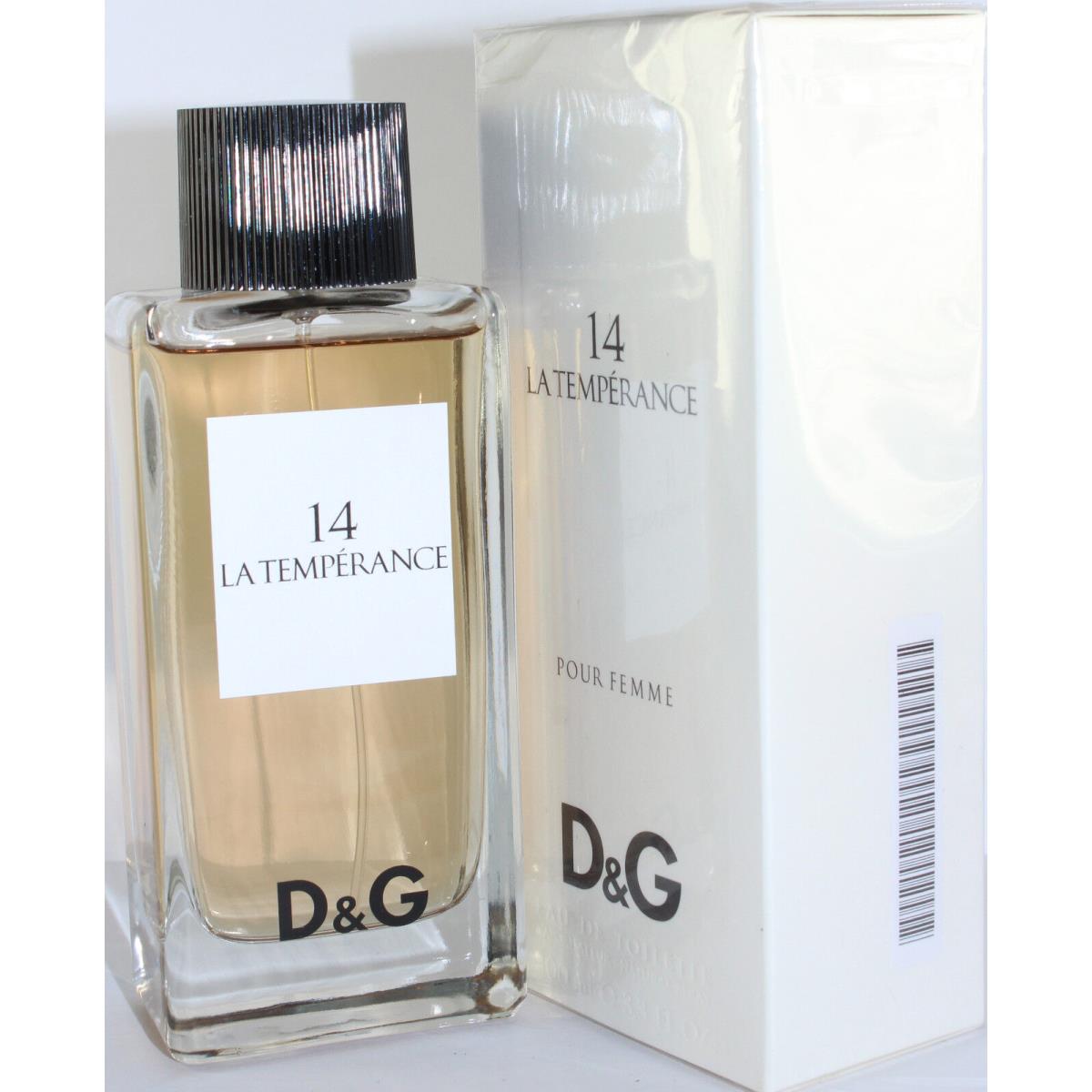 Dolce Gabbana NO 14 LA Temperance 3.3 OZ Edt Spray For Women