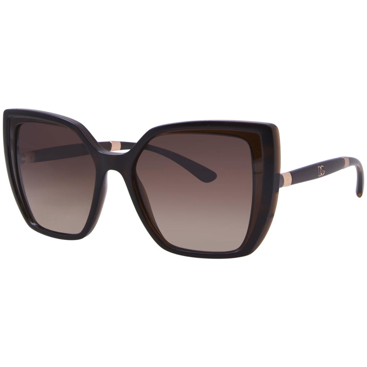 Dolce Gabbana DG6138 318513 Sunglasses Women`s Havana/brown Gradient 55mm