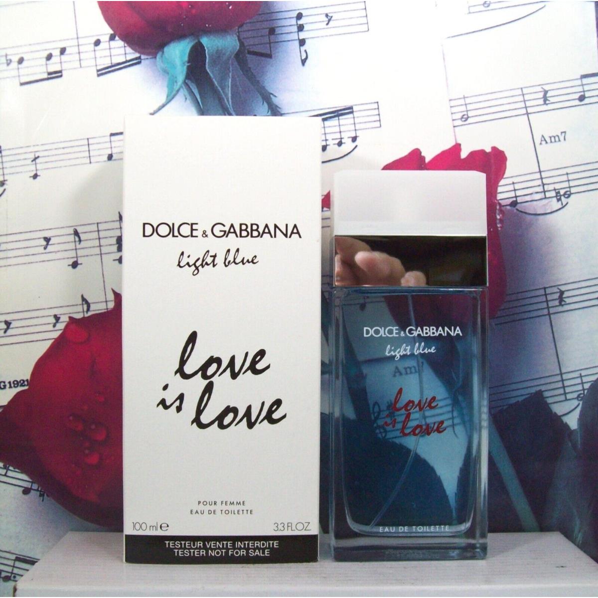 Dolce Gabbana Light Blue Love In Love Pour Femme 3.3 Oz. Edt Spray. Ntwb