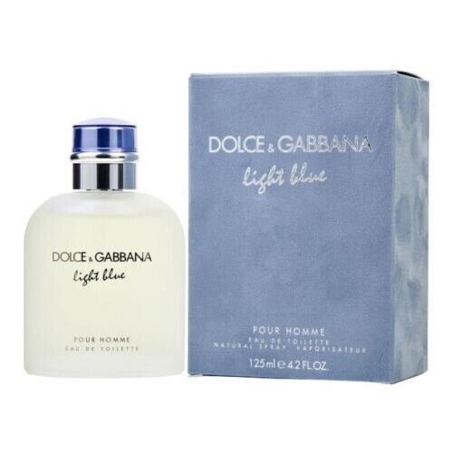 D G Dolce Gabbana Light Blue Pour Homme Edt Spray 4.2oz Men Cologne 101