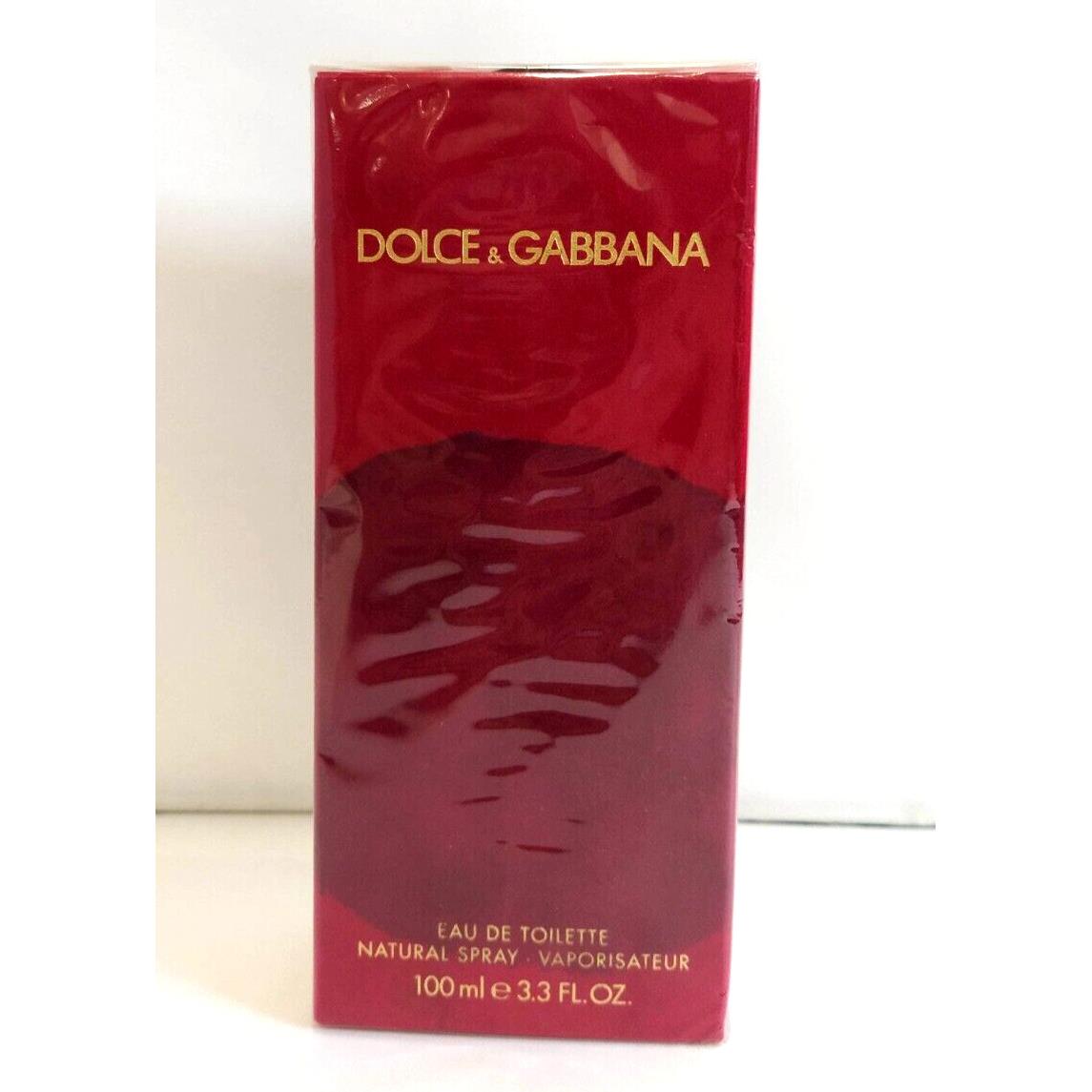 Dolce Gabbana For Women Edt 3.4 Fl.oz. 100 ML Vintage Red Velvet Box Stained