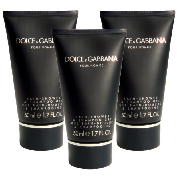 Dolce Gabbana For Men Combo Pack: Shower Gel 5.1oz 3x1.7oz