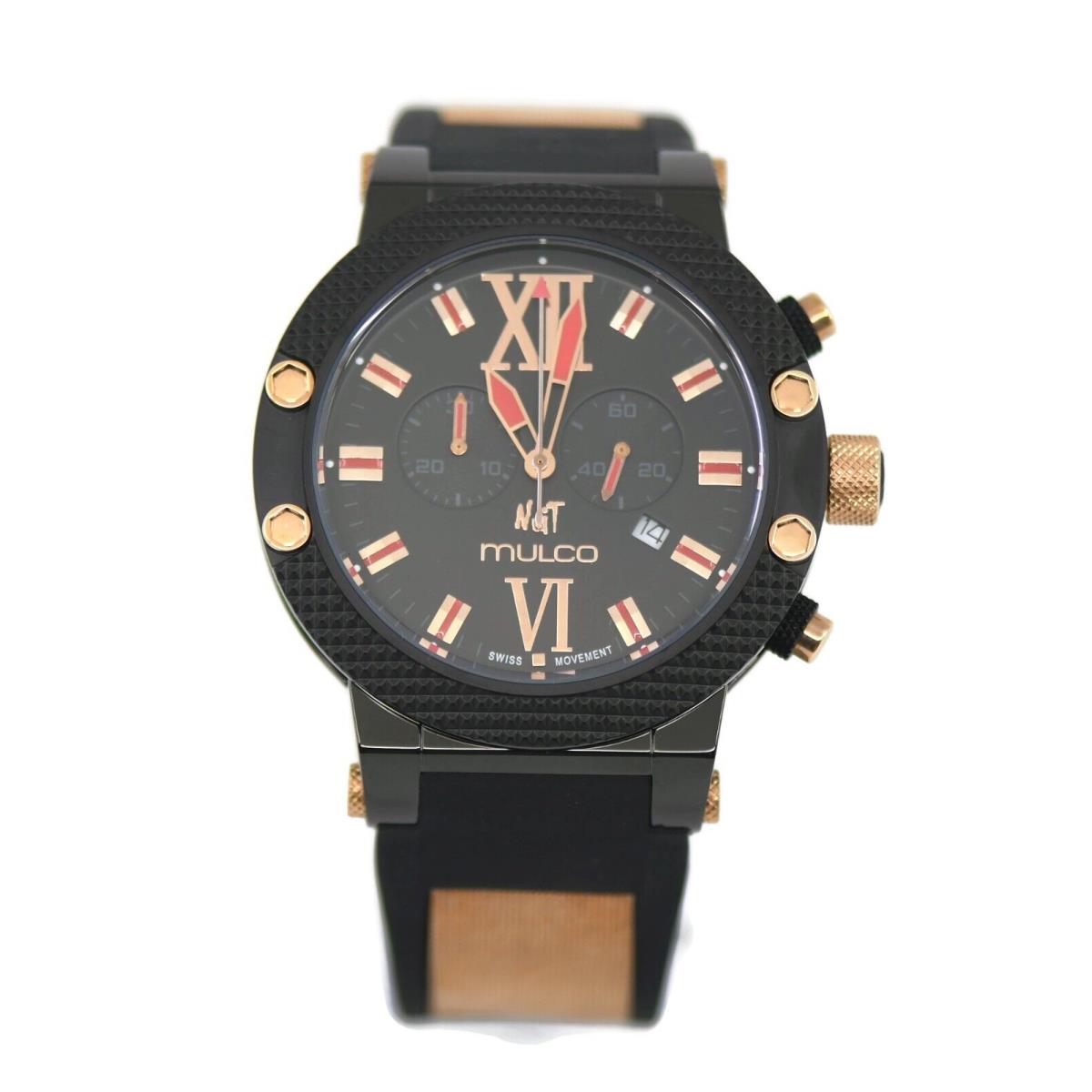 Mulco Nuit Two Tone Stainless Steel Watch MW311010026 - Dial: Black, Band: Black