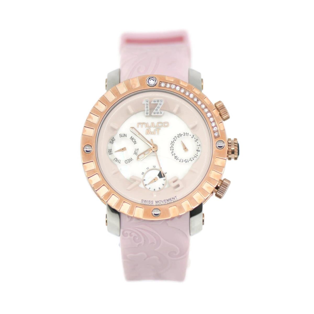 Mulco Nuit Two Tone Stainless Steel Watch MW311010026 - Dial: Pink, Band: Pink