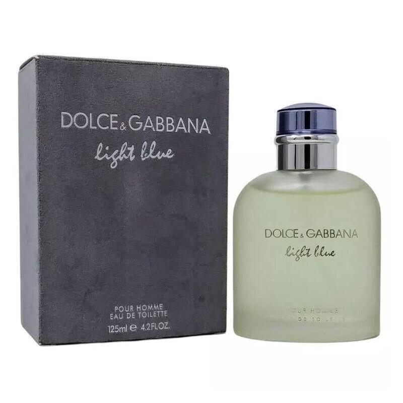 Dolce Gabbana Light Blue Men 4.2 oz 125 ml Eau De Toilette Spray