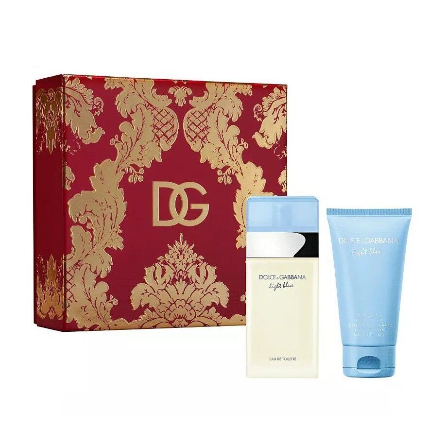 Dolce Gabbana Light Blue 1.7 oz Edt+ 1.7 Cream Womens Gift Set